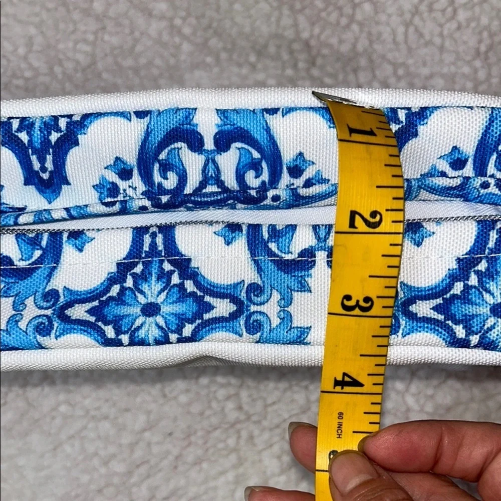 Dolce & Gabbana White Blue Cosmetic Case